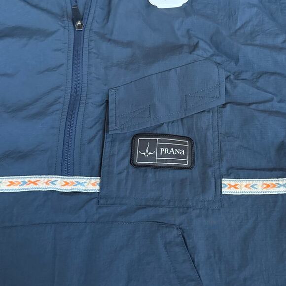 NWT prAna Connector Unisex Hooded Blue Convertible Jacket/Vest 90's Style - Picture 4 of 6